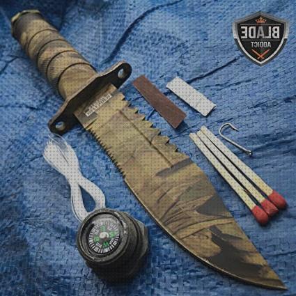 Las mejores marcas de hojas cuchillos tacticos con kit supervivencia