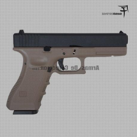 Análisis de las 33 mejores Pistolas Airsoft G 17 Saigo Blowback Metales Slide 6mm Tan